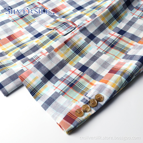 Checked Colorful Breathable Cotton Splicing Cloth